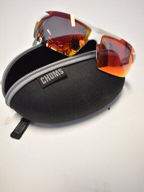 Youth Tifosi Optic Sunglasses-White Frame-Red Mirrored Lenses-Baseball-Sports